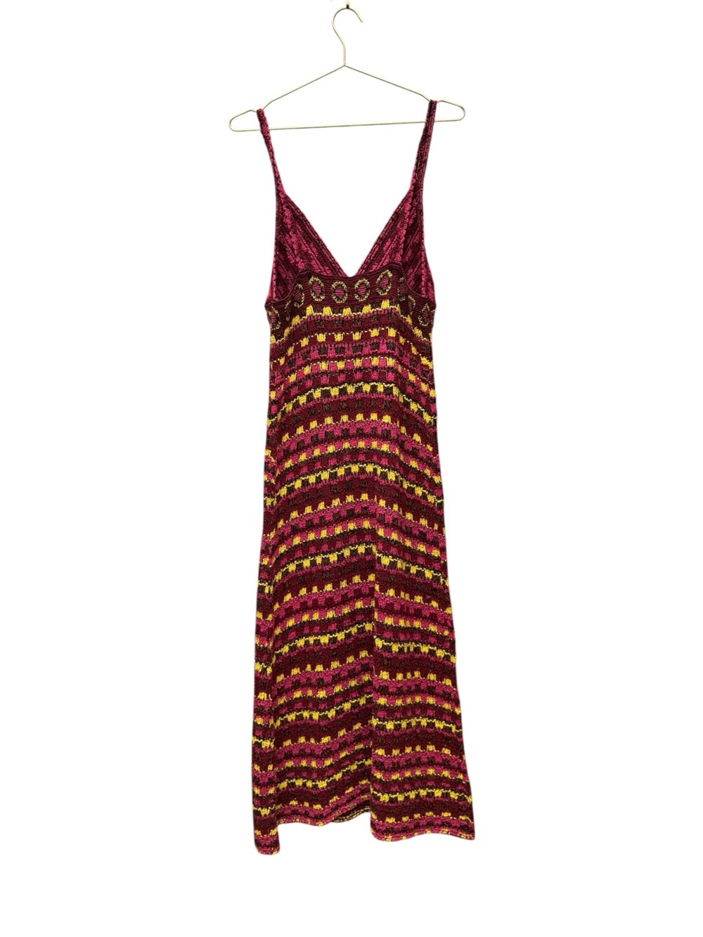 ZARA Crochet Knit Dress Multicolor L - Picture 10 of 12